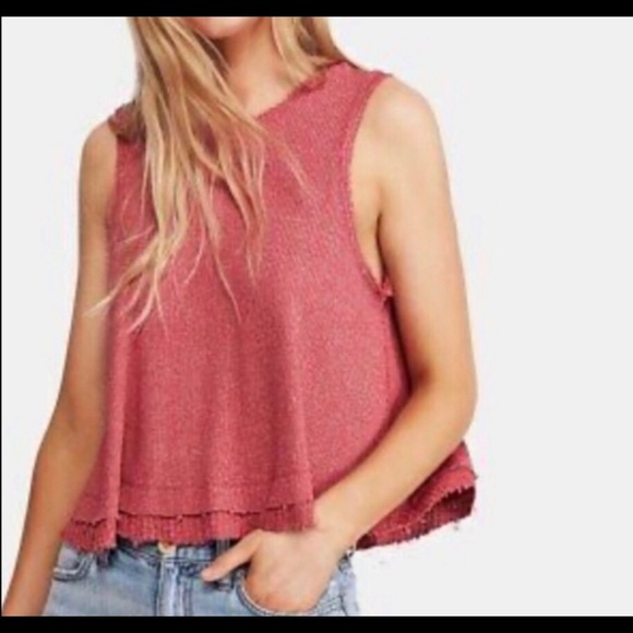 Free People Tops - FREE PEOPLE Floral De Mayo Pink Love Tank